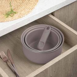 Berlingerhaus Sada nádobí s titanovým povrchem 12 ks Taupe Collection