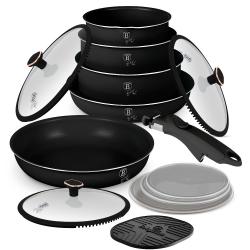 Berlingerhaus Sada nádobí s titanovým povrchem 13 ks Black Rose Collection Berlingerhaus Sada nádobí s titanovým povrchem 13 ks Black Rose Collection