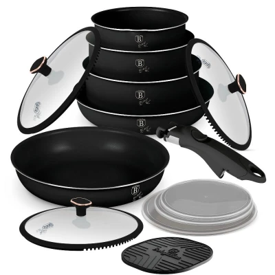 Berlingerhaus Sada nádobí s titanovým povrchem 13 ks Black Rose Collection Berlingerhaus Sada nádobí s titanovým povrchem 13 ks Black Rose Collection