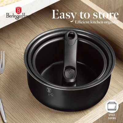 Berlingerhaus Sada nádobí s titanovým povrchem 13 ks Black Rose Collection