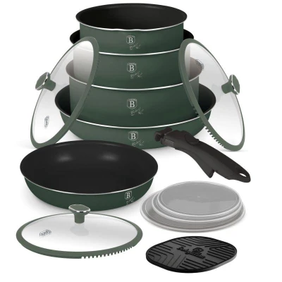 Berlingerhaus Sada nádobí s titanovým povrchem 13 ks Matte Green Collection Berlingerhaus Sada nádobí s titanovým povrchem 13 ks Matte Green Collection