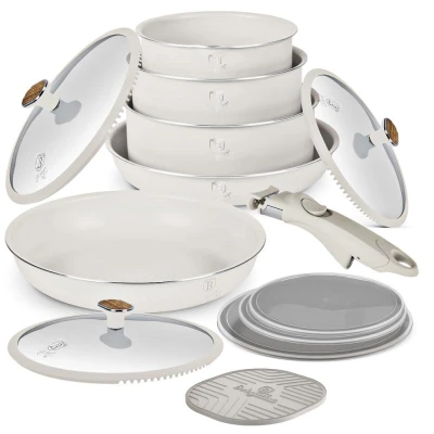 Berlingerhaus Sada nádobí s titanovým povrchem 13 ks Sahara Nordic Collection Berlingerhaus Sada nádobí s titanovým povrchem 13 ks Sahara Nordic Collection