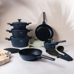 Berlingerhaus Sada nádobí s titanovým povrchem 15 ks Deep Sea Collection