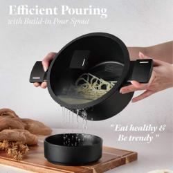 Berlingerhaus Sada nádobí s titanovým povrchem 15 ks Matte Black Collection