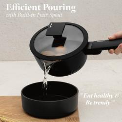 Berlingerhaus Sada nádobí s titanovým povrchem 15 ks Matte Black Collection