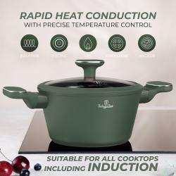 Berlingerhaus Sada nádobí s titanovým povrchem 15 ks Matte Green Collection