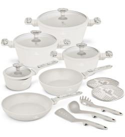 Berlingerhaus Sada nádobí s titanovým povrchem 15 ks Sahara Marble Collection Berlingerhaus Sada nádobí s titanovým povrchem 15 ks Sahara Marble Collection