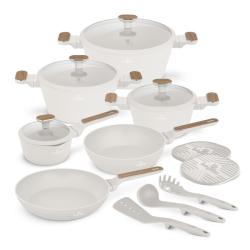 Berlingerhaus Sada nádobí s titanovým povrchem 15 ks Sahara Nordic Collection