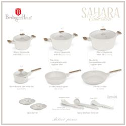 Berlingerhaus Sada nádobí s titanovým povrchem 15 ks Sahara Nordic Collection