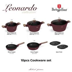 Berlingerhaus Sada nádobí s titanovým povrchem 3 ks Leonardo Nordic Collection