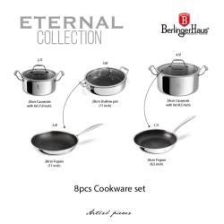 Berlingerhaus Sada nádobí s titanovým povrchem 8 ks Eternal Collection
