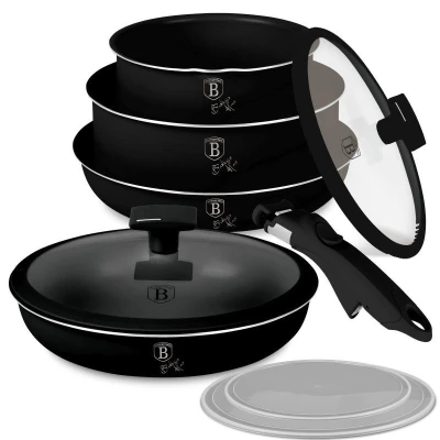 Berlingerhaus Sada nádobí s titanovým povrchem 9 ks Matte Black Collection Berlingerhaus Sada nádobí s titanovým povrchem 9 ks Matte Black Collection