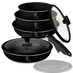 Berlingerhaus Sada nádobí s titanovým povrchem 9 ks Matte Black Collection