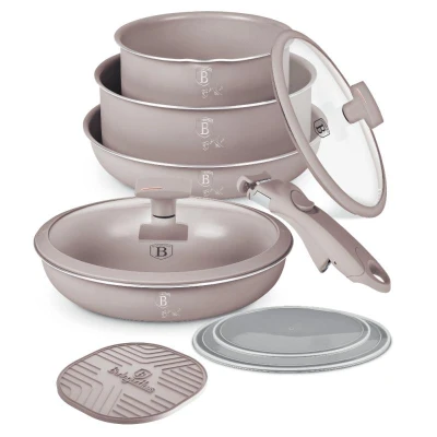 Berlingerhaus Sada nádobí s titanovým povrchem 9 ks Taupe Collection Berlingerhaus Sada nádobí s titanovým povrchem 9 ks Taupe Collection