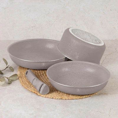 Berlingerhaus Sada nádobí s titanovým povrchem 9 ks Taupe Collection