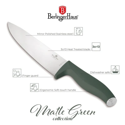 Berlingerhaus Sada nožů nerez 4 ks Matte Green Collection