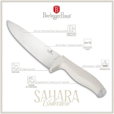 Berlingerhaus Sada nožů nerez 4 ks Sahara Collection