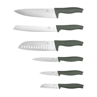 Berlingerhaus Sada nožů nerez 6 ks Matte Green Collection