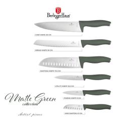 Berlingerhaus Sada nožů nerez 6 ks Matte Green Collection