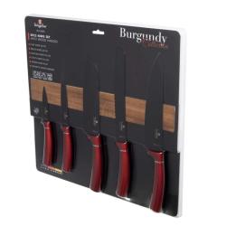Berlingerhaus Sada nožů s magnetickým držákem 6 ks Burgundy Metallic Line