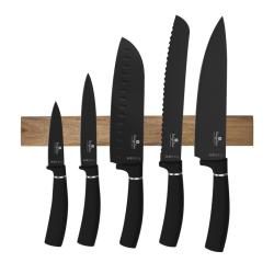 Berlingerhaus Sada nožů s magnetickým držákem 6 ks Matte Black Collection Berlingerhaus Sada nožů s magnetickým držákem 6 ks Matte Black Collection