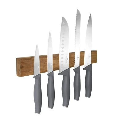 Berlingerhaus Sada nožů s magnetickým držákem z akátového dřeva 6 ks Aspen Collection