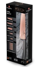 Berlingerhaus Sada nožů s nepřilnavým povrchem 11 ks Rosegold Metallic Line