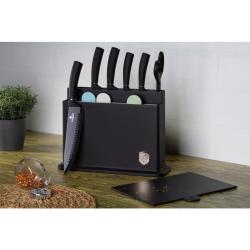 Berlingerhaus Sada nožů s nepřilnavým povrchem 11 ks ve stojanu Matte Black Collection