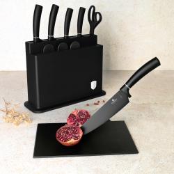 Berlingerhaus Sada nožů s nepřilnavým povrchem 11 ks ve stojanu Matte Black Collection