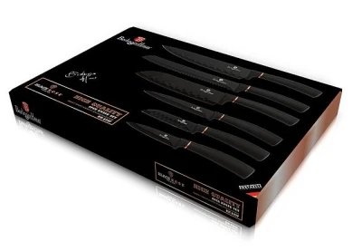 Berlingerhaus Sada nožů s nepřilnavým povrchem 6 ks Black Rose Collection