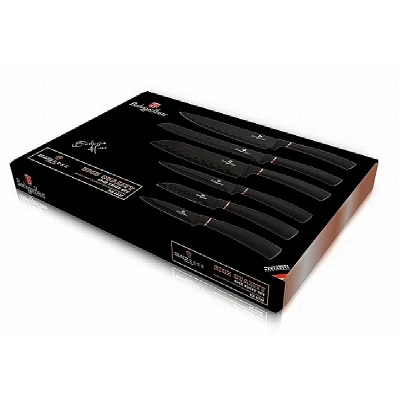 Berlingerhaus Sada nožů s nepřilnavým povrchem 6 ks Black Rose Collection