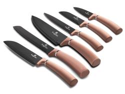 Berlingerhaus Sada nožů s nepřilnavým povrchem 6 ks Rosegold Metallic Line