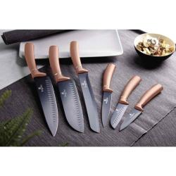 Berlingerhaus Sada nožů s nepřilnavým povrchem 6 ks Rosegold Metallic Line