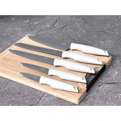 Berlingerhaus Sada nožů s nepřilnavým povrchem + prkénko 6 ks Aspen Collection