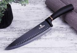 Berlingerhaus Sada nožů s nepřilnavým povrchem + prkénko 6 ks Black Rose Collection