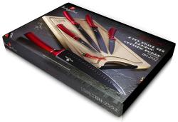 Berlingerhaus Sada nožů s nepřilnavým povrchem + prkénko 6 ks Burgundy Line