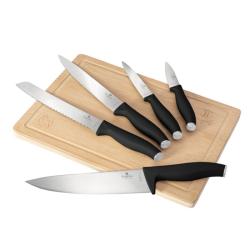 Berlingerhaus Sada nožů s prkénkem 6 ks Matte Black Collection Berlingerhaus Sada nožů s prkénkem 6 ks Matte Black Collection