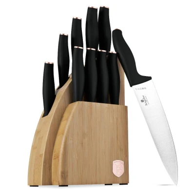 Berlingerhaus Sada nožů se stojanem BAMBOO 10 ks Black Rose Collection Berlingerhaus Sada nožů se stojanem BAMBOO 10 ks Black Rose Collection