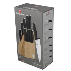 Berlingerhaus Sada nožů se stojanem BAMBOO 10 ks Matte Black Collection