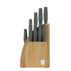 Berlingerhaus Sada nožů se stojanem BAMBOO 10 ks Matte Green Collection