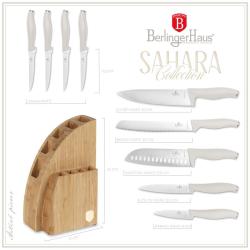 Berlingerhaus Sada nožů se stojanem BAMBOO 10 ks Leonardo Collection