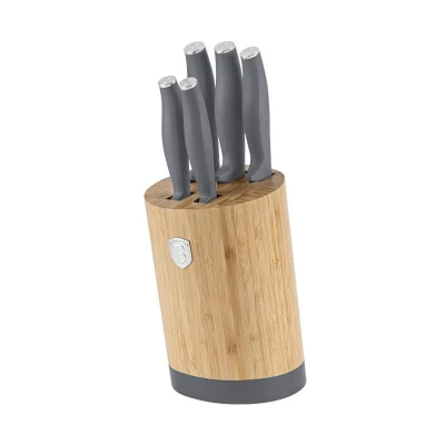 Berlingerhaus Sada nožů se stojanem BAMBOO 6 ks Aspen Collection