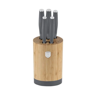 Berlingerhaus Sada nožů se stojanem BAMBOO 6 ks Aspen Collection