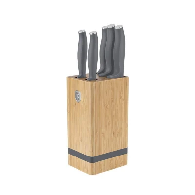 Berlingerhaus Sada nožů se stojanem BAMBOO 6 ks Aspen Collection