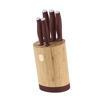 Berlingerhaus Sada nožů se stojanem BAMBOO 6 ks Leonardo Collection
