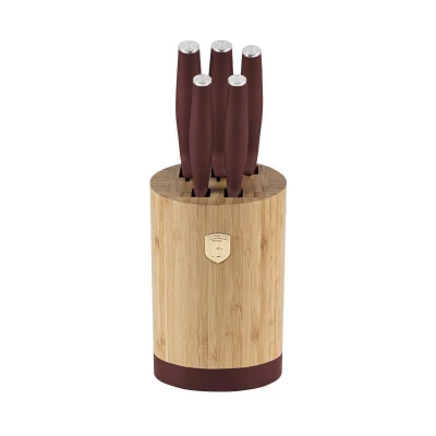 Berlingerhaus Sada nožů se stojanem BAMBOO 6 ks Leonardo Collection