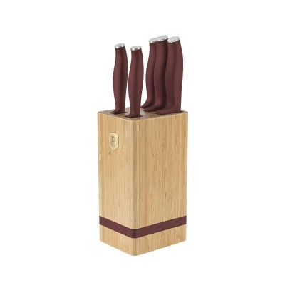 Berlingerhaus Sada nožů se stojanem BAMBOO 6 ks Leonardo Collection