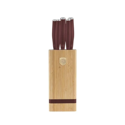 Berlingerhaus Sada nožů se stojanem BAMBOO 6 ks Leonardo Collection