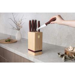 Berlingerhaus Sada nožů se stojanem BAMBOO 6 ks Leonardo Collection