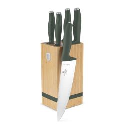 Berlingerhaus Sada nožů se stojanem BAMBOO 6 ks Matte Green Collection Berlingerhaus Sada nožů se stojanem BAMBOO 6 ks Matte Green Collection